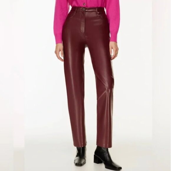 Wilfred THE MELINA™ PANT - Spiced Burgundy - Size 0 - NWT - Picture 2 of 9